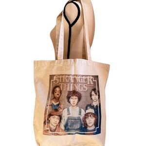 Stranger Things Canvas Tote Bag Shopper‎ Movie TV Show Graphic Print